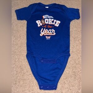Rabbit Skins Baby 12 Months Gators  Football Fans Royal Blue Overall 100% Cotton